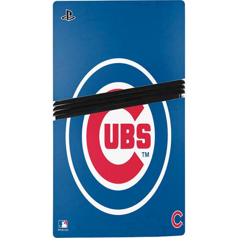 MLB Chicago Cubs - Solid Distressed PS5 Pro Disk Bundle  Skin